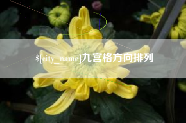 海拉尔九宫格方向排列