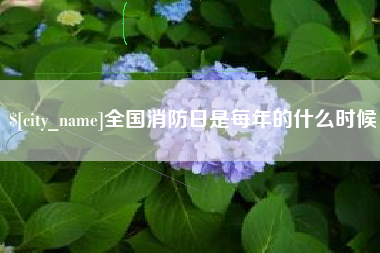海拉尔全国消防日是每年的什么时候