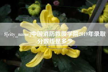 海拉尔中国消防救援学院2019年录取分数线是多少
