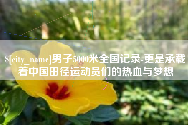 海拉尔男子5000米全国记录-更是承载着中国田径运动员们的热血与梦想