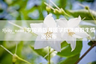 海拉尔中国消防救援学院湖南招生情况公布