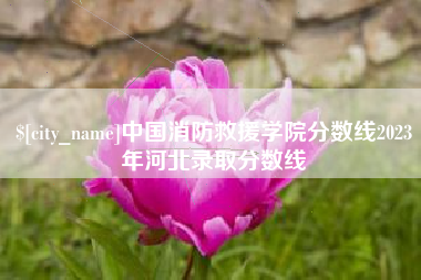 海拉尔中国消防救援学院分数线2023年河北录取分数线