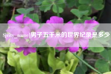 海拉尔男子五千米的世界纪录是多少