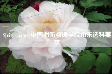 海拉尔中国消防救援学院山东选科要求