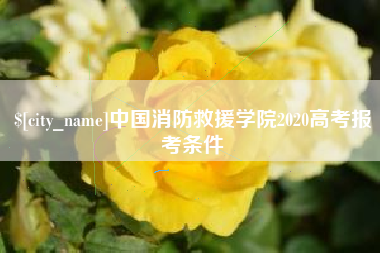 海拉尔中国消防救援学院2020高考报考条件